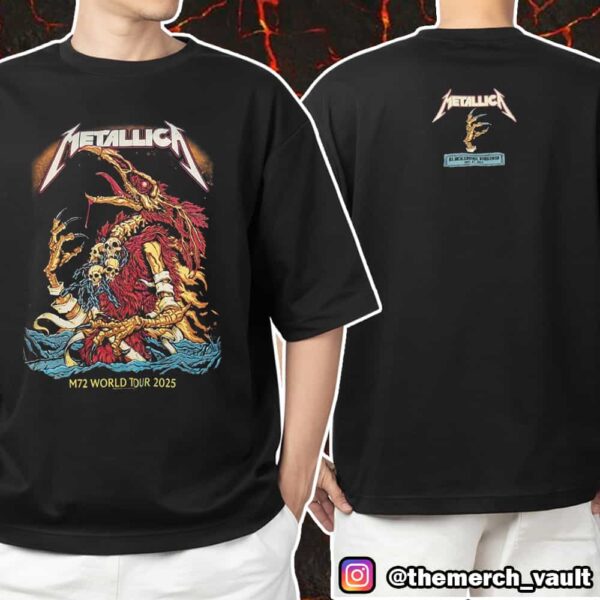 Official Metallica M72 Virginia Tech Pop Up Shop Event Tee By Puis Calzada May 7 2025 At Lane Stadium Blacksburg Virginia Unisex T-Shirt Merchandise