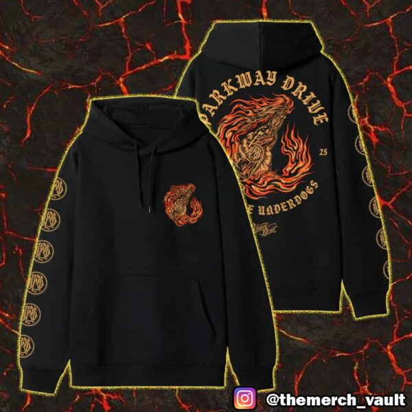 Official Parkway Drive VTU 5 Year Anniversary Merchandise Unisex All Over Print Hoodie