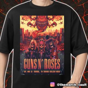 Official Tour Poster For Guns N’ Roses Live In Taiwan Taoyuan Sunlight Arena Concert May 10 2025 Merch Unisex T-Shirt