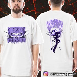 One OK Rock Detox Japan Tour 2025 Merchandise Skull Head Unisex T-Shirt Merch