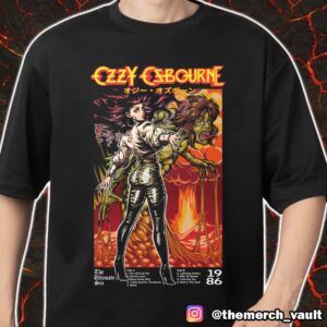 Ozzy Osbourne The Ultimate Sin Anime By JPTRONWALKER Rockabillia Exclusive Merch Unisex T-Shirt