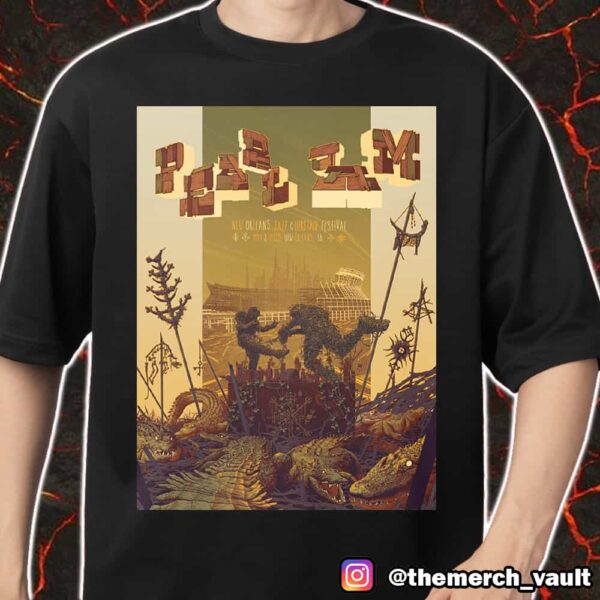 Pearl Jam Dark Matter Tour 2025 May 3 At New Orleans Jazz And Heritage Festival Event Poster Art By Kevin Tong Merch Unisex T-Shirt
