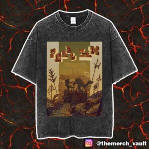 Pearl Jam Dark Matter Tour 2025 May 3 At New Orleans Jazz And Heritage Festival Event Poster Art By Kevin Tong Unisex Vintage Washed T-Shirt