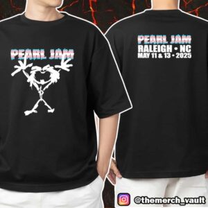 Pearl Jam Dark Matter Tour 2025 With Teen Jesus And The Jean Teasers May 11 2025 At Lenovo Center Raleigh NC Trans Stickman Event Tee Merch Unisex T Shirt Merchandise