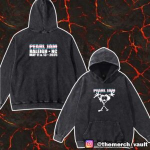 Pearl Jam Dark Matter Tour 2025 With Teen Jesus And The Jean Teasers May 11 2025 At Lenovo Center Raleigh NC Trans Stickman Event Tee Merch Unisex Washed Hoodie