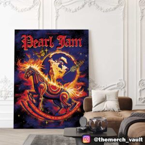 Pearl Jam Dark Matter Tour Artwork By Rubysue Graphics At State Farm Arena April 29 And May 1 2025 Atlanta GA Canvas Poster