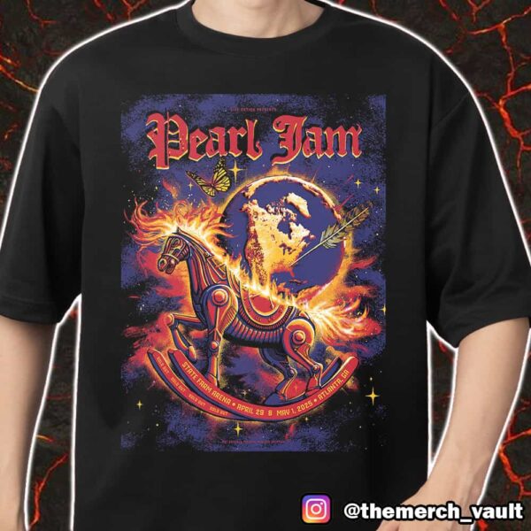 Pearl Jam Dark Matter Tour Artwork By Rubysue Graphics At State Farm Arena April 29 And May 1 2025 Atlanta GA Merch Unisex T-Shirt