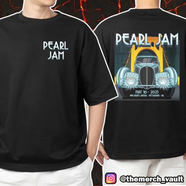 Pearl Jam Dark Matter Tour May 16 2025 Event Tee At PPG Paints Arena Pittsburgh PA Two Sided Unisex T-Shirt Merchandise