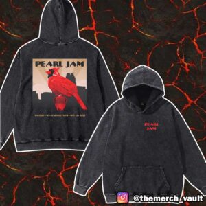 Pearl Jam Dark Matter Tour With Teen Jesus And The Jean Teasers May 13 2025 At Lenovo Center Raleigh NC Event Tee Unisex Washed Hoodie