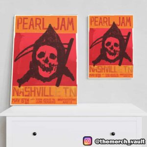 Pearl Jam Dark Matter Tour With Teen Jesus And The Jean Teasers May 6 2025 At Bridgestone Arena Event Poster Art By Matt Eddmenson Poster Canvas