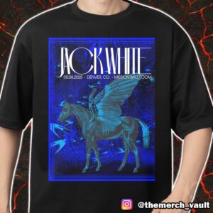 Poster Show For Jack White Designed By Carlos Banda May 8 2025 At Denver CO Mission BallRoom Merch Unisex T-Shirt