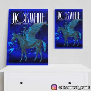 Poster Show For Jack White Designed By Carlos Banda May 8 2025 At Denver CO Mission BallRoom Poster Canvas