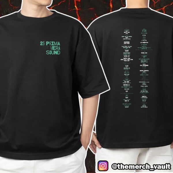 Primavera Sound Barcelona 2025 Music Festival Lineup Merch Unisex T-Shirt