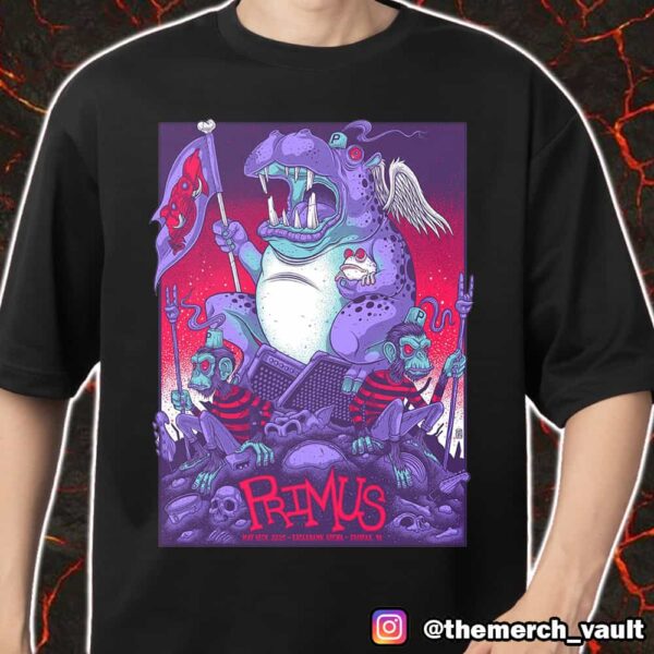 Primus Event Poster Artwork By James Mazza May 18th 2025 At EagleBank Arena Fairfax VA Merch Unisex T-Shirt