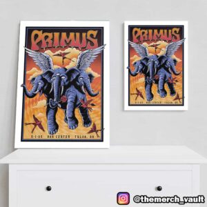 Primus Event Poster Show By F4D Studios Limited Edition May 1 2025 At BOK Center Canvas Poster