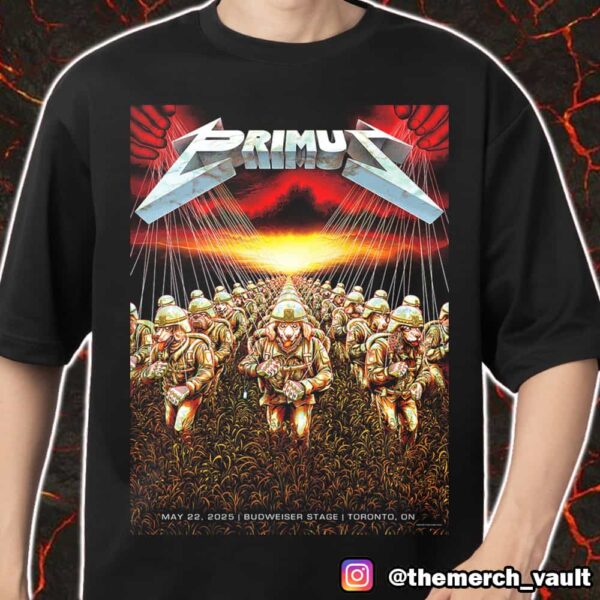 Primus Poster Show May 22 2025 At Budweiser Stage Toronto ON Artwork Design By milestsang Merch Unisex T-Shirt