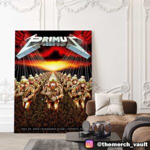 Primus Poster Show May 22 2025 At Budweiser Stage Toronto ON Artwork Design By milestsang Poster Canvas Home Decor