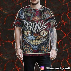 Primus Poster Show Tonight By Rhys Cooper May 2 2025 At Walmart AMP Rogers AR USA Limited Edition All Over Print Graphic Tee