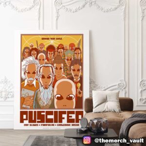 Puscifer Event Poster Artwork By Jermaine Rogers May 18th 2025 At EagleBank Arena Fairfax VA Poster Canvas Home Decor
