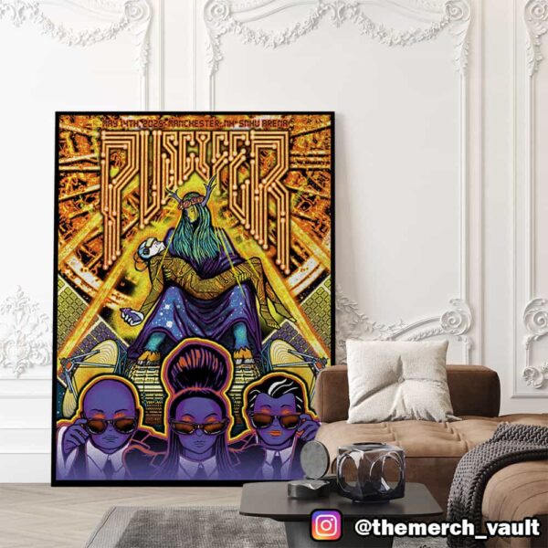 Puscifer Poster Event Artwork By Brad Klausen May 14 2025 At SNHU Arena Manchester NH Poster Canvas Home Decor