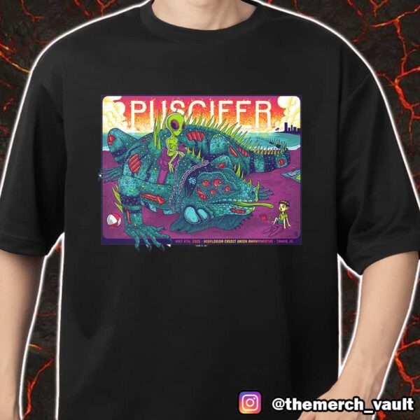 Puscifer Poster Event By James Mazza May 8 2025 At MidFlorida Credit Union Amphitheatre Tampa FL Merch Unisex T-Shirt