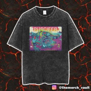 Puscifer Poster Event By James Mazza May 8 2025 At MidFlorida Credit Union Amphitheatre Tampa FL Unisex Vintage Washed T-Shirt