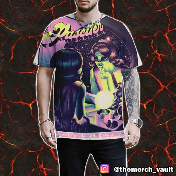 Puscifer Poster Event Show Artwork By Max Loffler May 29 2025 At Hollywood Casino Amphitheatre Maryland Heights MO All Over Print Graphic T-Shirt, Hoodie