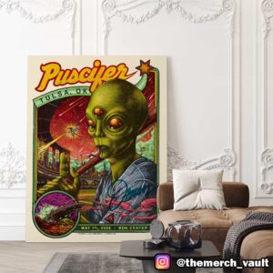 Puscifer Poster Show By Max Mahn May 1st 2025 At BOK Center Tulsa OK Limited Edition Canvas Poster