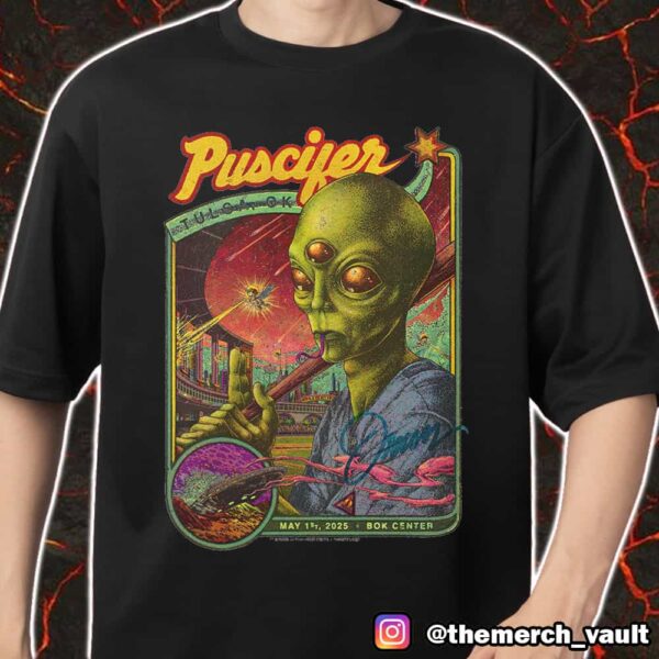 Puscifer Poster Show By Max Mahn May 1st 2025 At BOK Center Tulsa OK Limited Edition Merch Unisex T-Shirt