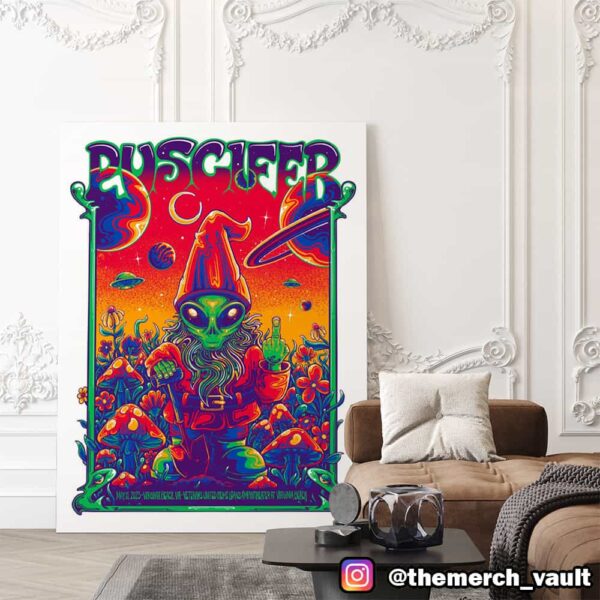 Puscifer Poster Show By Zazz May 11 2025 At Veterans United Home Loan Amphitheater Virginia Beach VA Poster Canvas Home Decor