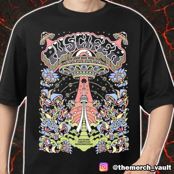Puscifer Poster Show May 22 2025 At Budweiser Stage Toronto ON Artwork Design By Tiffany Chin Merch Unisex T-Shirt