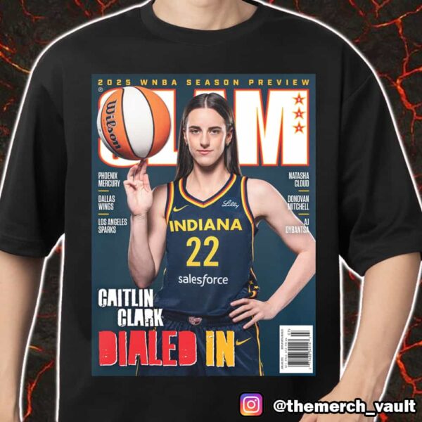 SLAM Cover Magazine Issue 256 2025 WNBA Season Preview Caitlin Clark May 2025 Cover 3 Of 5 Indiana Fever Collection Merch Unisex T-Shirt