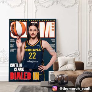 SLAM Cover Magazine Issue 256 2025 WNBA Season Preview Caitlin Clark May 2025 Cover 3 Of 5 Indiana Fever Collection Poster Canvas Home Decor