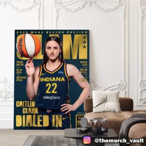 SLAM Cover Magazine Issue 256 2025 WNBA Season Preview Caitlin Clark May 2025 The Gold Metal Editions SLAM Est 1994 Indiana Fever Collection Poster Canvas Home Decor