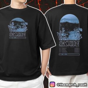 Saosin Brand New Official Indonesia Tour 2025 Tour Dates Backprint Unisex T-Shirt Merchandise