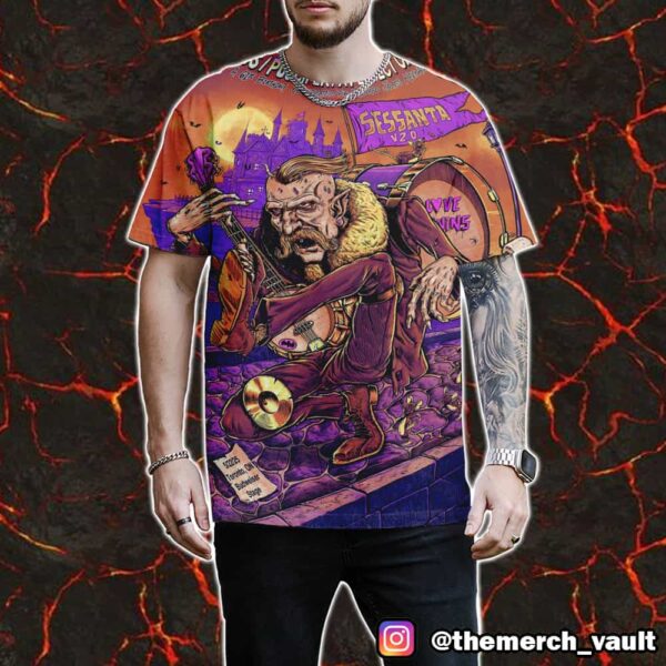 Sessanta V2.0 61st Birthday Celebration For Maynard James Keena x Primus x Puscifer x A Perfect Circle May 22nd 2025 At Toronto ON Budweiser Stage All Over Print Graphic T-Shirt