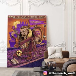 Sessanta V2.0 61st Birthday Celebration For Maynard James Keena x Primus x Puscifer x A Perfect Circle May 22nd 2025 At Toronto ON Budweiser Stage Poster Canvas Home Decor
