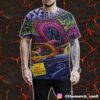 The String Cheese Incident Spring Tour 2025 Food Drive Alert Keep The Dream Alive Poster Tour Dates All Over Print Graphic Tee