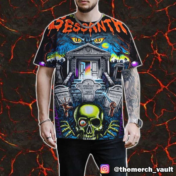 Sessanta V2.0 61st Birthday Celebration For Maynard James Keenan May 11st 2025 At Veterans United Home Loans Amphitheater Virginia Beach Event Poster Merch All Over Print Graphic Tee