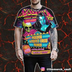 Sessanta V2.0 Saturday Night Horror-thon Triple Feature 61st Birthday Celebration For Maynard James Keenan May 24 2025 At Ruoff Music Center Noblesville IN 3D Graphic T-Shirt