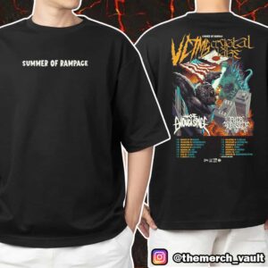 Summer Of Rampage VCTMS x Crystal Lake x Face Yourself x Not Enough Space Poster Tour Dates 2025 Unisex T-Shirt Merchandise