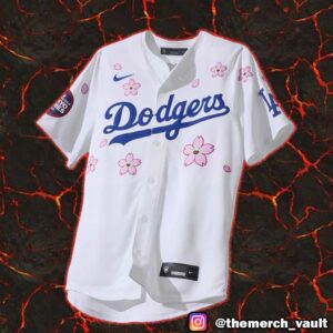 Takashi Murakami x MLB Los Angeles Dodgers World Tour Tokyo Series Championship Baseball Jersey