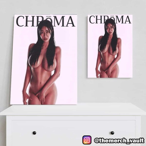 Tasha Young Korean Sexy Model CHRoMA Studio Magazine Cover Poster Canvas