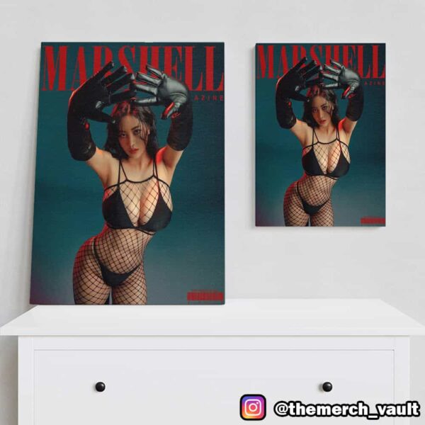 Tasha Young Korean Sexy Model Marshell Magazine Cover Body Profile Studio Poster Canvas