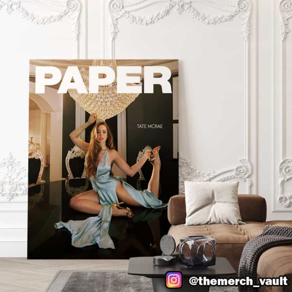 Tate McRae Flexible On The Cover Of PAPAR Magazine Poster Canvas Home Decor