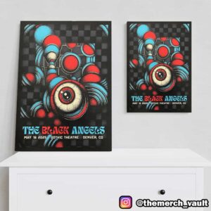 The Black Angels May 16 2025 At Gothic Theatre Denver CO Limited Edition Print By Garageland Poster Canvas