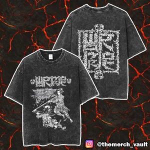 The Darkest Burden Wormrot Official Merchandise 2025 New Arrivals Merch Unisex Two Sided Washed T-Shirt