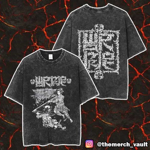 The Darkest Burden Wormrot Official Merchandise 2025 New Arrivals Merch Unisex Two Sided Washed T-Shirt