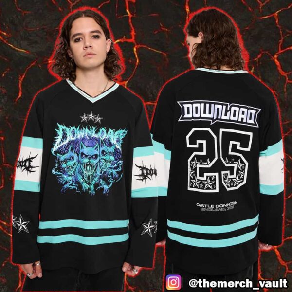 The MW DLXXII Hellhound Line-Up Mary Wyatt x Download Festival Collaboration 2025 June 13-15 At Castle Donington England Merch Unisex Hockey Jersey Shirt