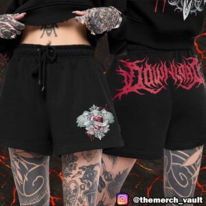 The MW DLXXII Next-Gen Mary Wyatt x Download Festival Collaboration 2025 June 13-15 At Castle Donington England Merch Mini Sweat Shorts